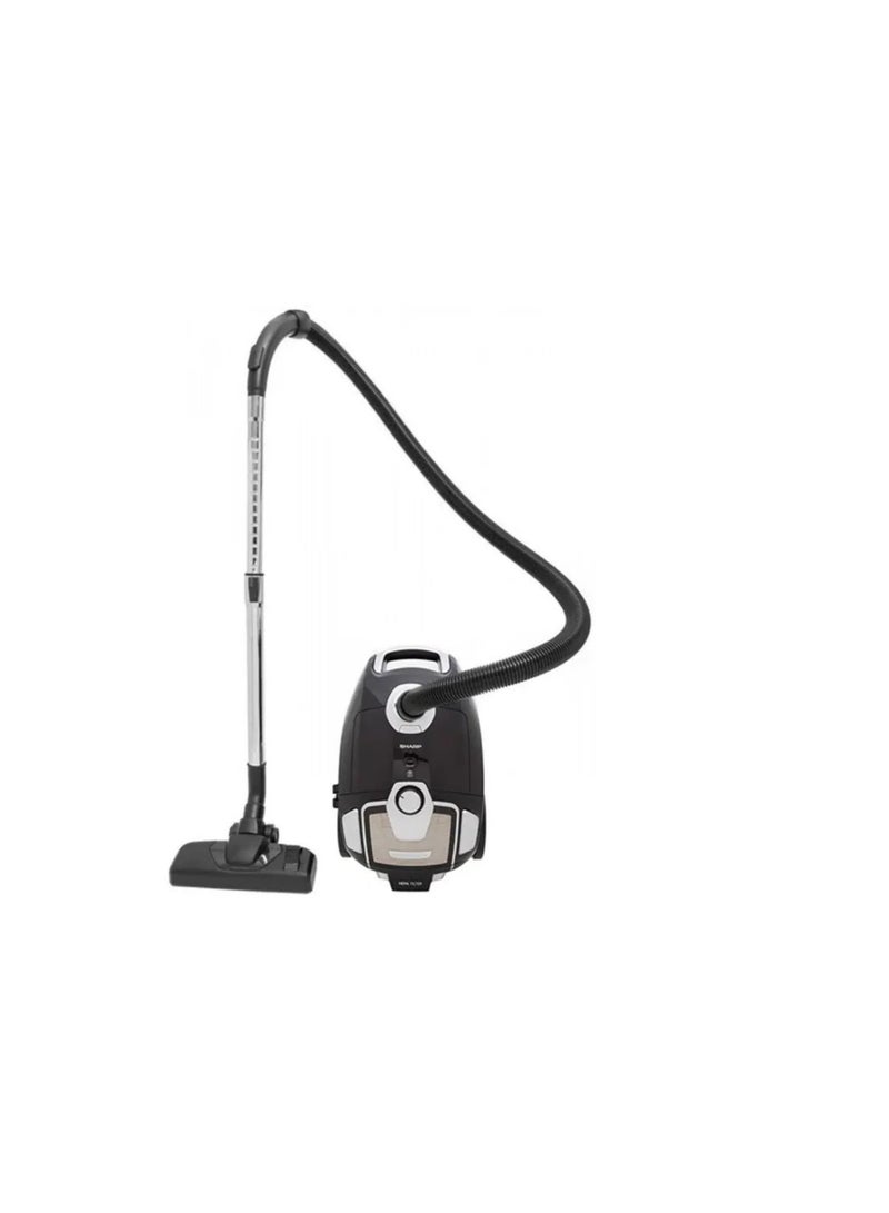 شارب مكنسة كهربائية شارب، 5 لترات، سوداء