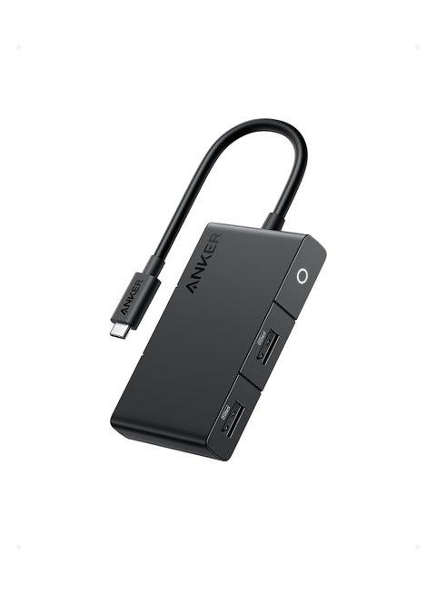 موزع USB C، 332 موزع USB-C (5 في 1، 4K HDMI) مع توصيل طاقة 100 واط، شاشة HDMI 4K@30 هرتز، 5 جيجابت في الثانية USB-C ومنافذ بيانات USB-A لأجهزة MacBook وiPad وLenovo وDell وHP أجهزة الكمبيوتر المحمولة والمزيد باللون الأسود