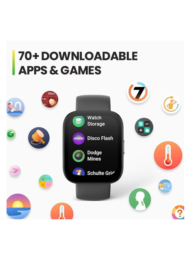 Amazfit Bip 5 Smart Watch With 1.91 Screen Display Bluetooth Phone Calls,4 Satellite Positioning Systems, 120+ Sports Modes and 24H Heart Rate Black - Image 2