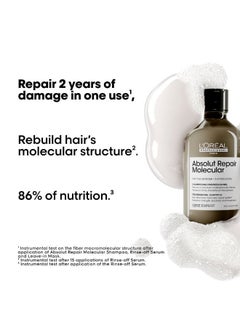 Absolut Repair Molecular Shampoo 300ml - pnsku/N70040130V/45/_/1717092882/1699034a-7432-40c9-9fd0-5643ec056a87