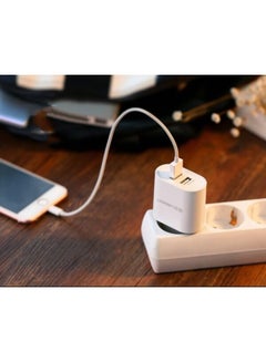 Ugreen UGREEN 20384 3.4A Dual USB Multiple Protection Charger White  - Image 3