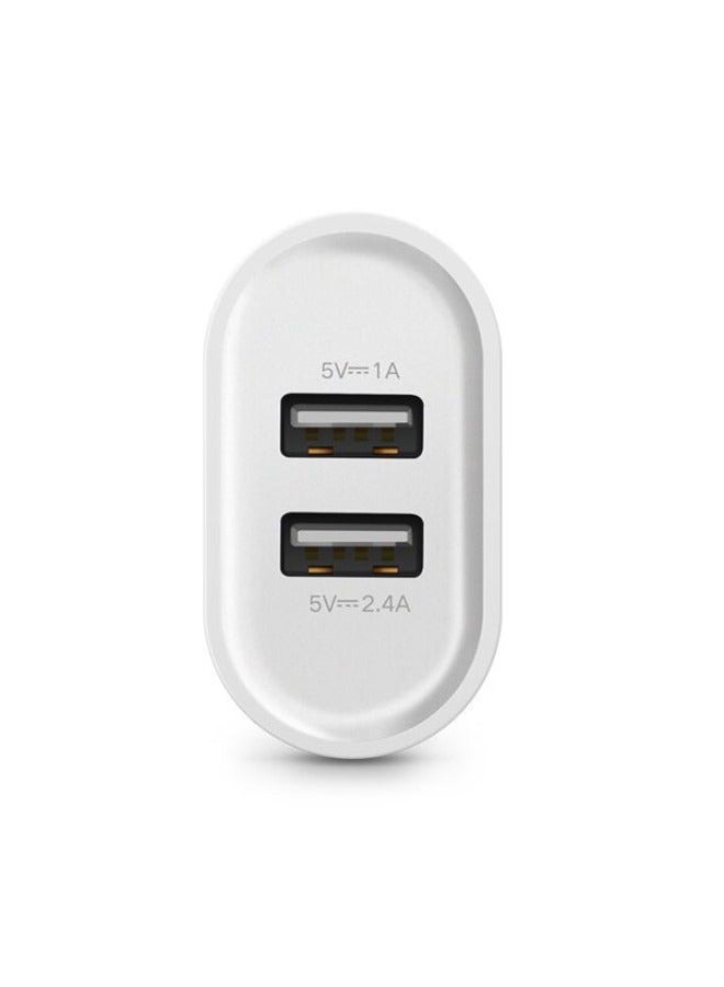 UGREEN 20384 3.4A Dual USB Multiple Protection Charger White