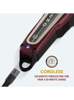 WAHL Legend 5 Star Professional Cordless Hair Clipper With Adjustable Taper Arm Red  - Image 4