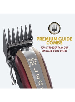 WAHL Legend 5 Star Professional Cordless Hair Clipper With Adjustable Taper Arm Red  - Image 5