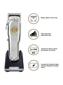 WAHL Senior Professional Cordless Clipper Metal Edition Silver  - Image 4