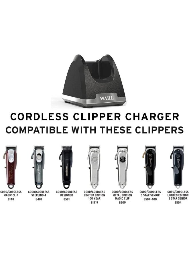 Wahl Professional 5 Star Senior Clipper Metal | Cord-Cordless | 3 Attachment Combs | Surgical Blade | 3 Pin - GCC Silver - Image 5