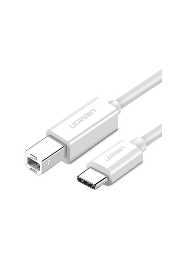 Ugreen UGREEN 40417 US241 USB-C to USB2.0 1.5m Printer Cable White  - Image 1