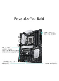ASUS Prime B650-PLUS AMD B650 (Ryzen 7000) ATX Motherboard, DDR5, PCIe 5.0 M.2,2.5Gb Ethernet, DisplayPort, HDMI, USB 3.2 Gen 2 Type-C, Front USB 3.2 Gen 1 Type-C, BIOS Flashback, USB4 Support Black  - Image 4
