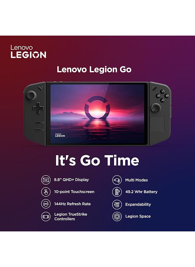 Lenovo - Legion Go, Handheld Gaming, AMD Ryzen Z1 Extreme Processor, 16GB RAM, 512GB SSD Storage, Integrated AMD Radeon Graphics, 8.8"WQXGA 144Hz Display, Windows 11 - Image 1