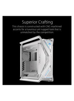 ROG Hyperion GR701 E-ATX PC Case, Tempered Glass Side Panels, Up to 420mm Dual Radiator, 4*140mm Fans, Metal GPU Holder, Compnent Storage, ARGB Fan Hub, 60W Fast Charging, 90DC00F3-B39000 White - pnsku/N70040419V/45/_/1706160945/28175ffd-f92b-4542-bd1e-6cc9ac4b66f8