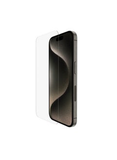 belkin Screenforce Ultraglass 2 Treated Iphone 15 Pro Screen Protector, Scratch-Resistant, 9H Hardness Tested Glass With Slim Design, Includes Easy Align Tray For Bubble-Free Application Clear  - Image 1