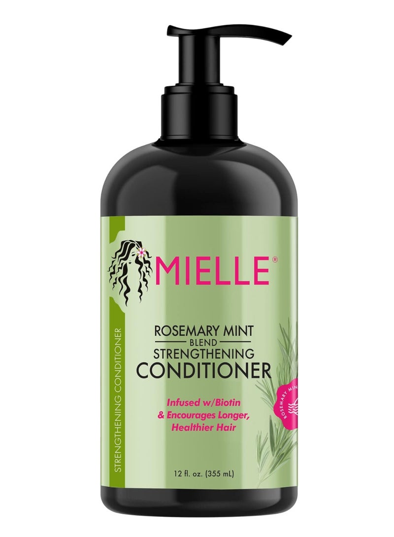 MIELLE Organics Rosemary And Mint Strengthening Conditioner 355ml - Image 1