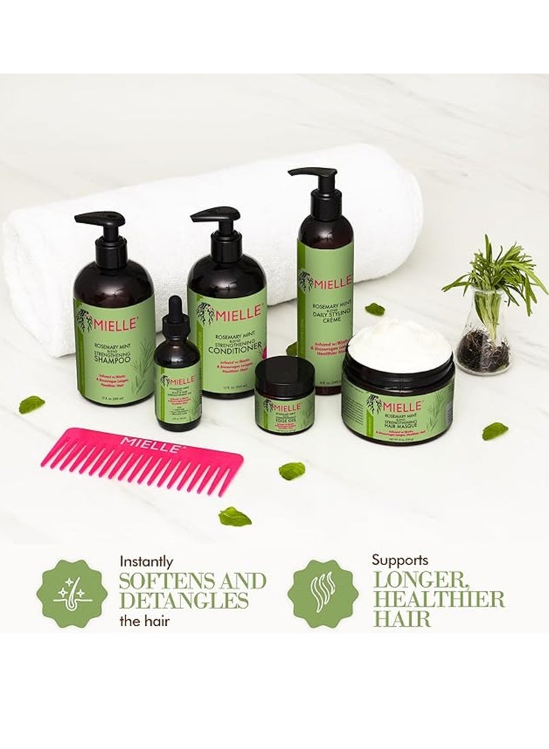 MIELLE Organics Rosemary And Mint Strengthening Conditioner 355ml - Image 3