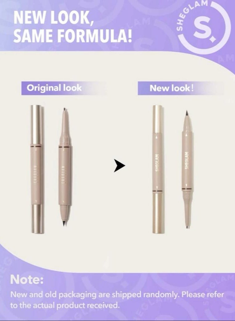 SHEGLAM Brows On Demand Waterproof 2-in-1 Eyebrow Pencil - Chocolate Chocolate - Image 5