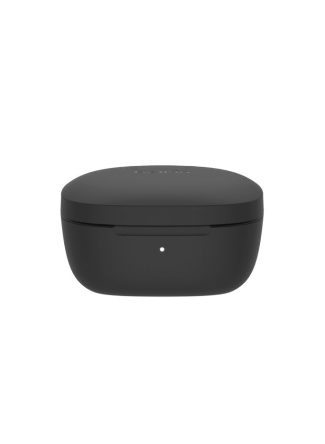 belkin SoundForm Pulse True Wireless Bluetooth Earbuds Hybrid Noise Cancelling, 6x Microphones, 35Hrs Playtime, Touch Controls, Stylish W/ Great Sound, Wireless Charging, IPX5 Rating Black  - Image 4