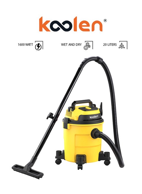 مكنسة كهربائية اسطوانية جافة مع شفط الماء 20 L 1600 W 806.101.006