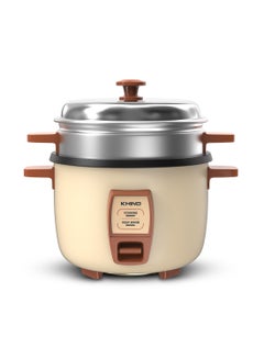 1.8 L Rice Cooker with Teflon Coated Aluminium Pot, Electric Rice Cooker For Cooking , Stainless Steel and Compact Design, Perfectly Cooked Meals Every Time (RC918T) 1.8 L 480 W RC918T Cream Magnolia