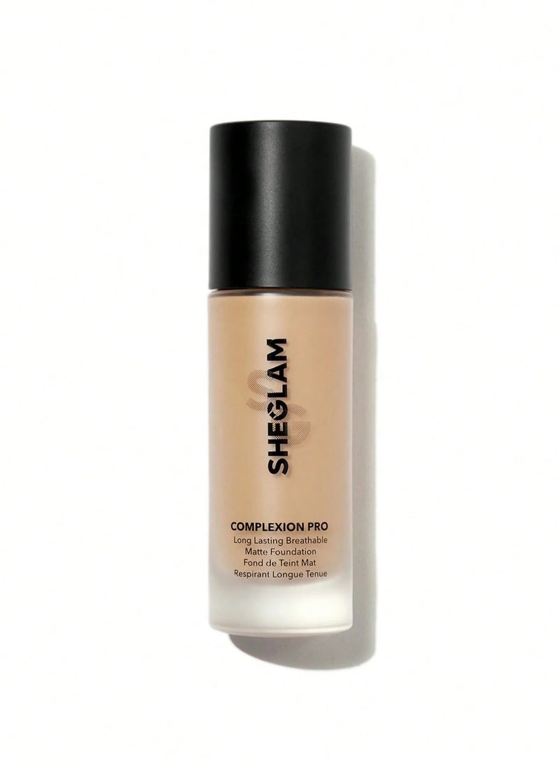 SHEGLAM - Complexion Pro Long Lasting Breathable Matte Foundation Nude - Image 1