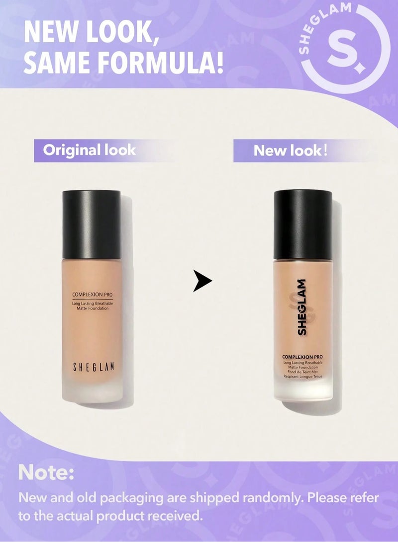 SHEGLAM - Complexion Pro Long Lasting Breathable Matte Foundation Nude - Image 1
