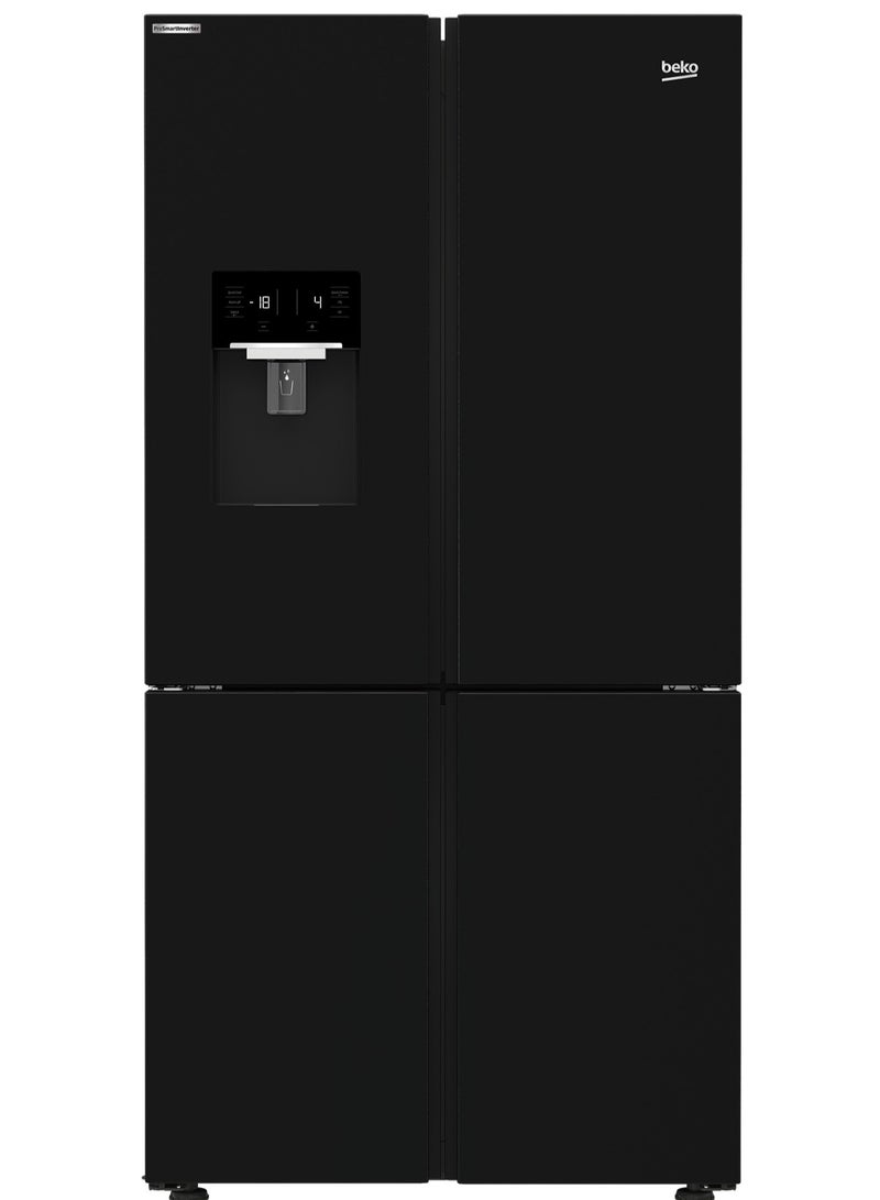 Beko Beko No-Frost Refrigerator, 4 Doors, 565 Liters - GNE134626BH Black  - Image 1