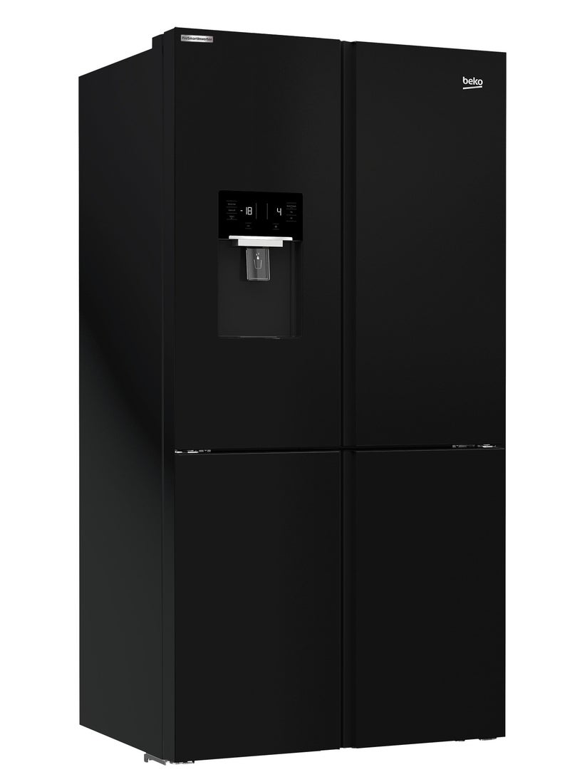 Beko Beko No-Frost Refrigerator, 4 Doors, 565 Liters - GNE134626BH Black  - Image 2