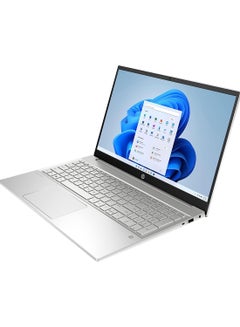 HP Pavilion 15 (Upgraded Version) Laptop With 15.6-Inch FHD Display, Core i7-1255U Processor/16GB RAM/1TB SSD/Intel Iris XE Graphics/Windows 11 Pro + USB 3.0 Extension Cable English Natural Silver  - Image 3
