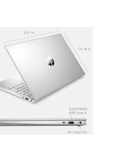 HP Pavilion 15 (Upgraded Version) Laptop With 15.6-Inch FHD Display, Core i7-1255U Processor/16GB RAM/1TB SSD/Intel Iris XE Graphics/Windows 11 Pro + USB 3.0 Extension Cable English Natural Silver  - Image 2