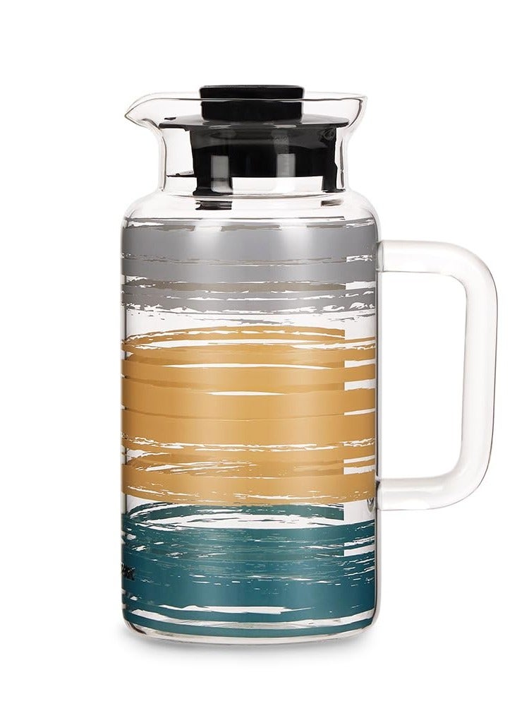 BOROSIL Glance 1L Borosilicate Multipurpose Jug With 4 Pc Set Of 295 Ml Vision Glass, Water Jug With Handle, Jug For Dining Table, Glass Pitcher, Transparent  - Image 2