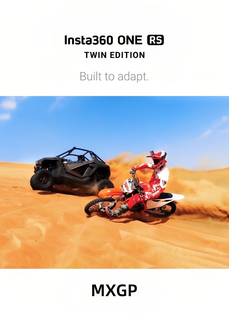 Insta360 - One RS Twin Edition – Waterproof 4K 60Fps Action Camera And 5.7K 360 Camera With Interchangeable Lenses, Stabilization, 48MP Photo, Active HDR, AI Editing - Image 1