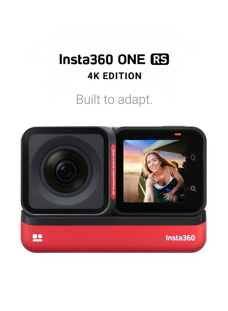 Insta360 One RS 4K Edition – Waterproof 4K 60Fps Action Camera With FlowSate Stabilization, 48Mp Photo, Active HDR, AI Editing  - Image 1