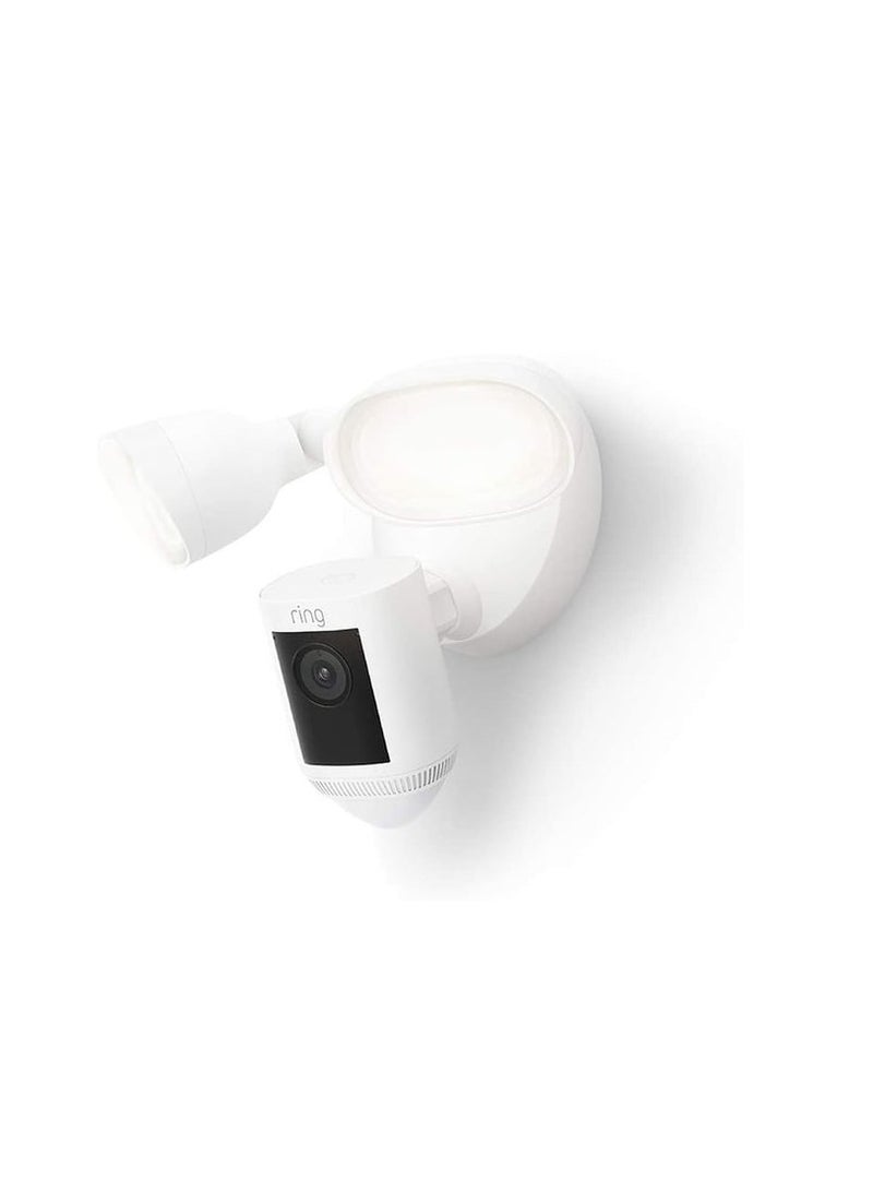 رينج كاميرا الفيضانات السلكية برو B08FCWKNTB باللون الأبيض - Image 1