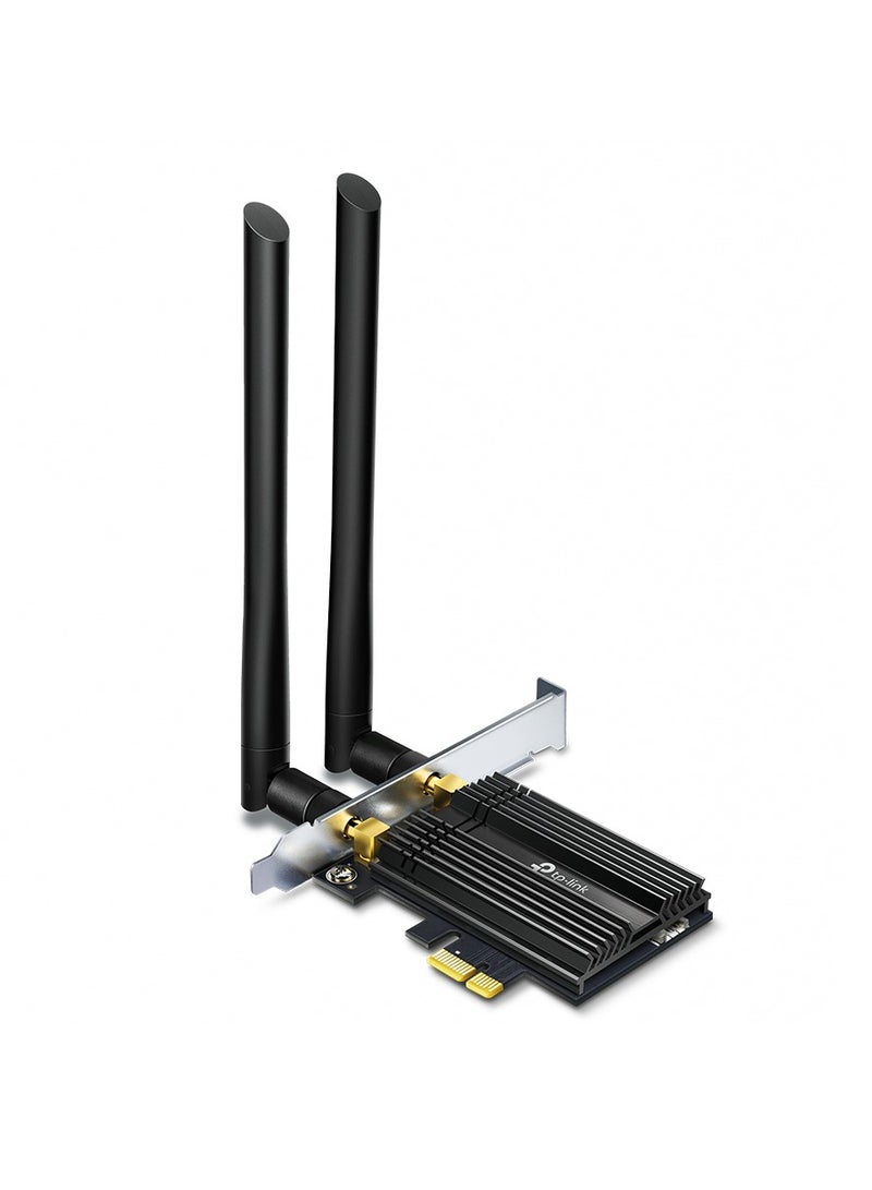 تي بي لينك AX3000 WiFi 6 PCIe Adapter with Bluetooth 5.0 - Archer TX50E | Black - Image 1