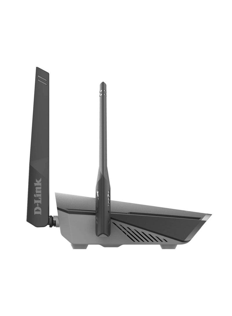 دي لينك DIR-1960 AC1900 Exo Smart-Mesh-WLAN-Router (2,4 und 5 GHz, 2,600 Mbit/s, 802,11a / b/g/n/ac, 2 x USB 3,0 und 2,0, 4 x 10/100/1000 LAN-Anschluss Black - Image 4