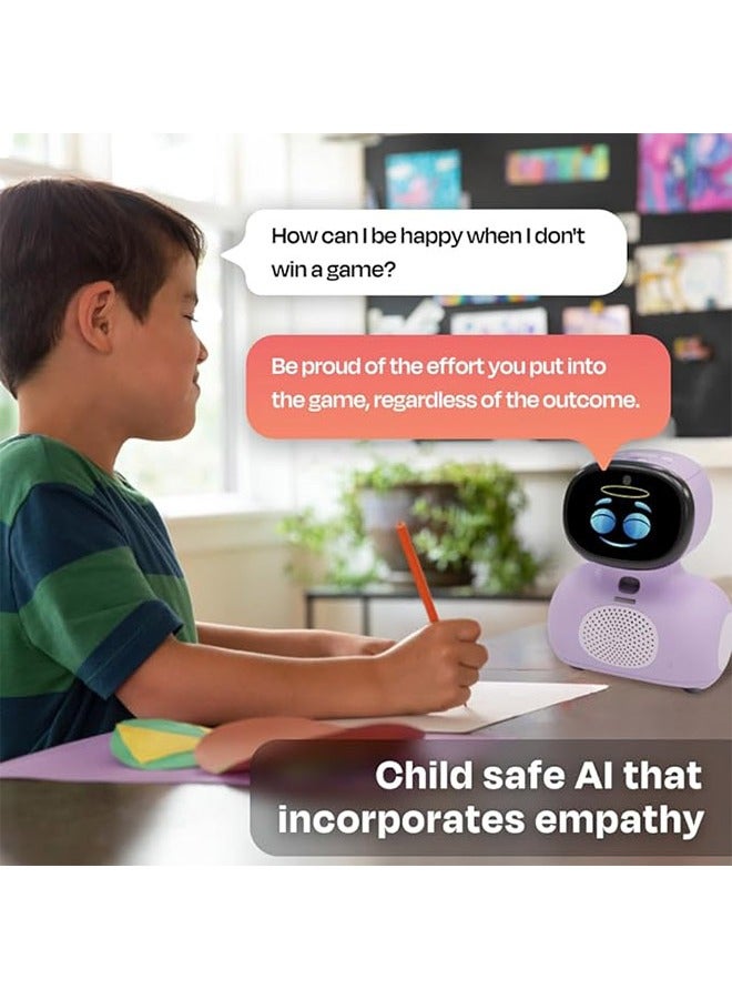 MIKO - Mini With 30 Day Max: AI-Enhanced Intelligent Robot For Children Interactive Bot Equipped With Coding, A Wide Array Of Games Ideal Gift for Boys And Girls Of Ages 5-12 - Purple - Image 1