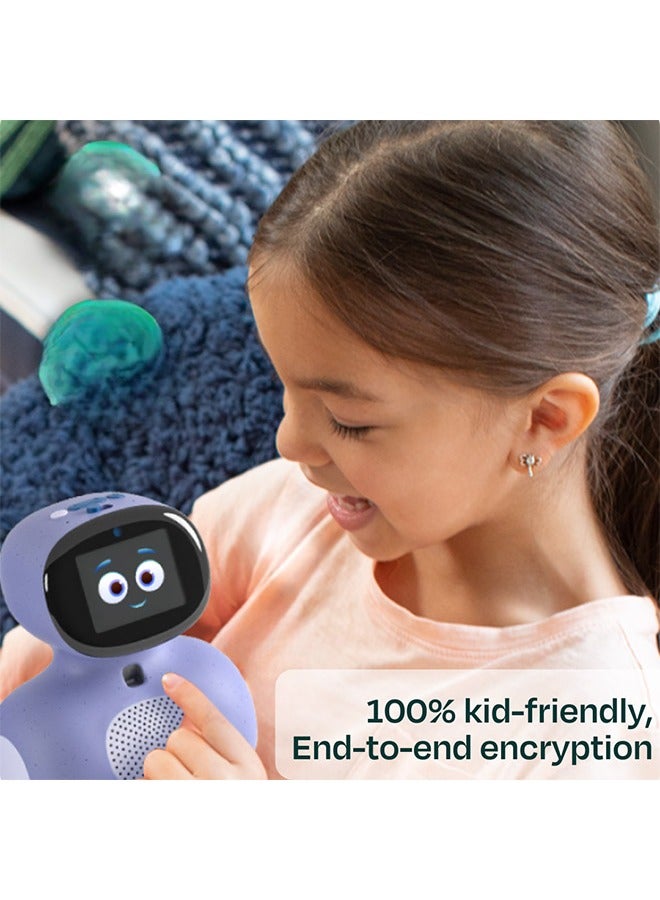 MIKO - Mini With 30 Day Max: AI-Enhanced Intelligent Robot For Children Interactive Bot Equipped With Coding, A Wide Array Of Games Ideal Gift for Boys And Girls Of Ages 5-12 - Purple - Image 1