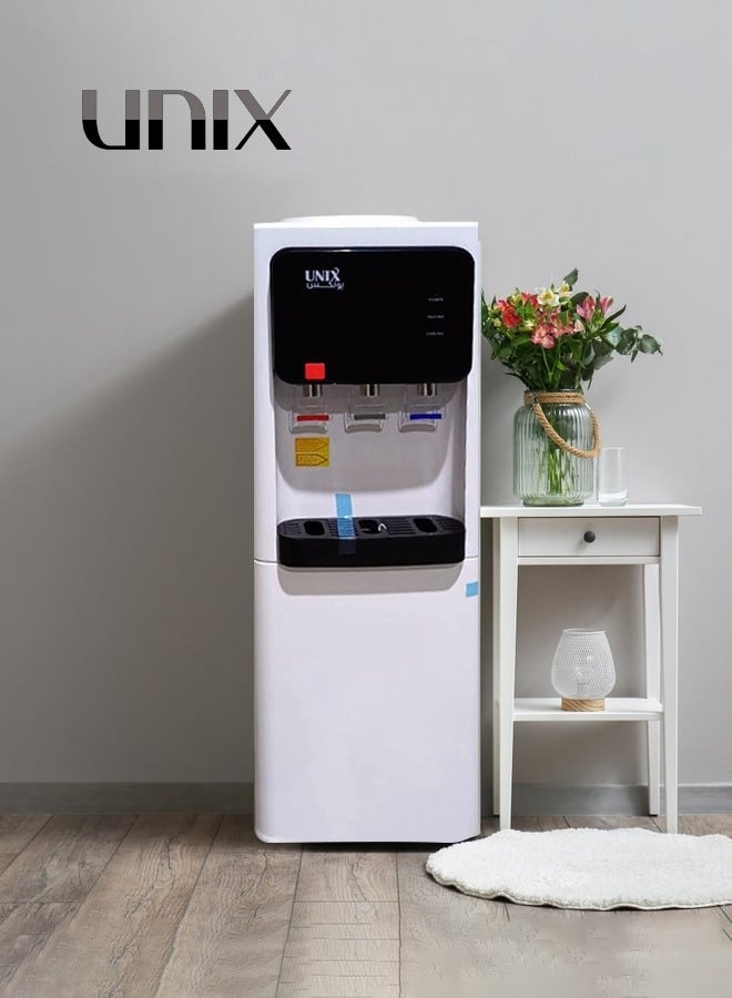 Unix - Water Dispenser Hot/Cold/Regular YLR-LW-2-5-95LB Black/White - Image 1