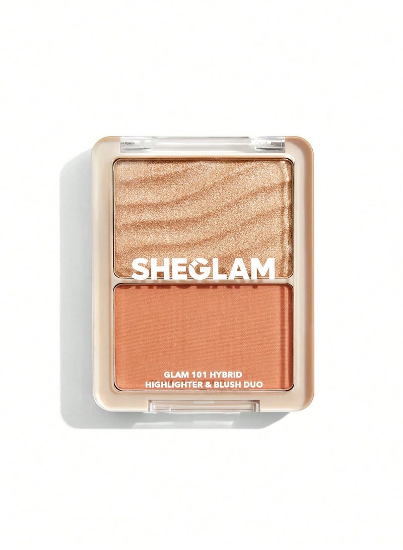 شيجلام GLAM 101 HYBRID HIGHLITER &amp; BLUSH DUO - فيينا  - Image 1