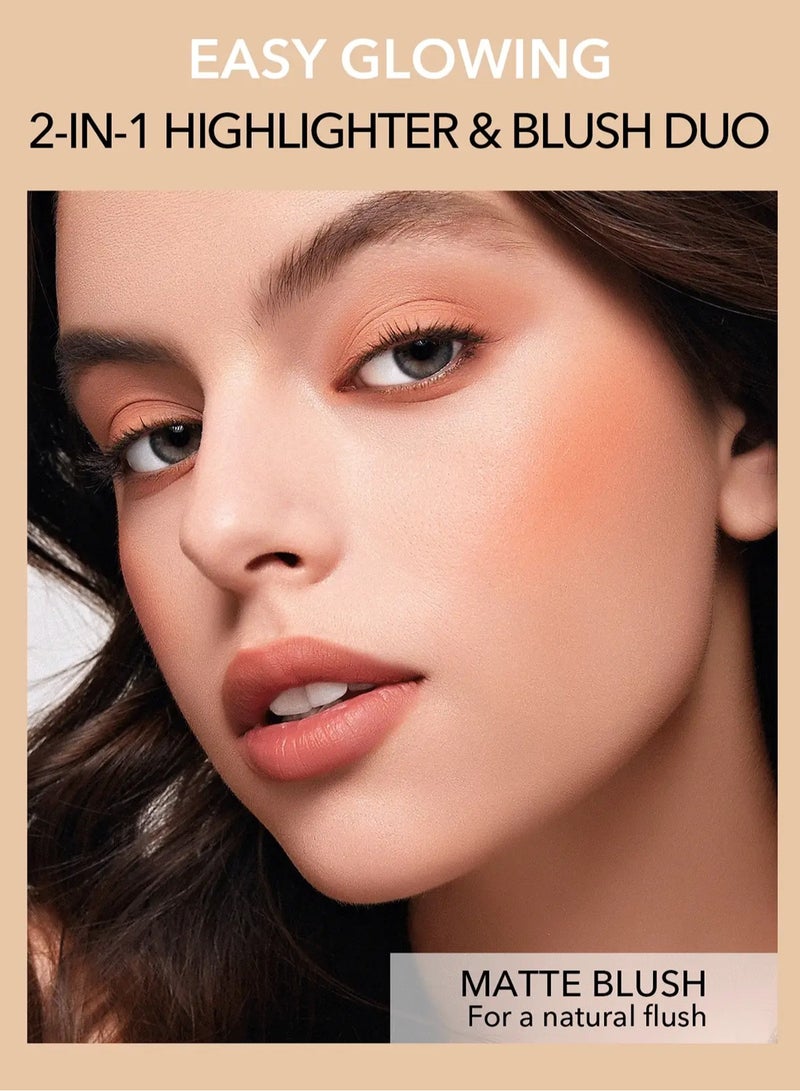 شيجلام GLAM 101 HYBRID HIGHLITER &amp; BLUSH DUO - فيينا  - Image 2