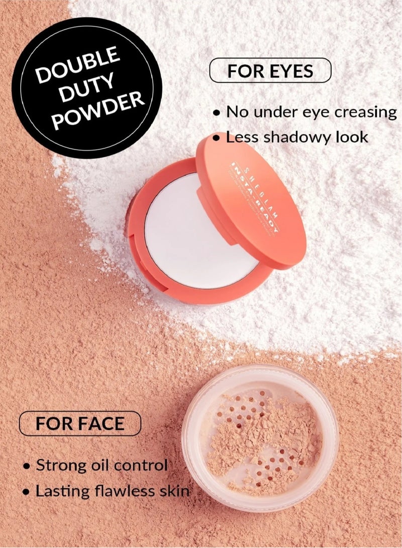 SHEGLAM Insta-Ready Face & Under Eye Setting Powder Duo - Bisque - Image 4