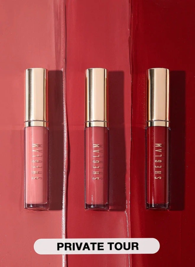 SHEGLAM MATTE ALLURE MINI LIQUID LIPSTICK SET-PRIVATE TOUR - Image 2