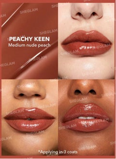 SHEGLAM Pout-Perfect Shine Lip Plumper - Peachy Keen Peachy Keen  - Image 3