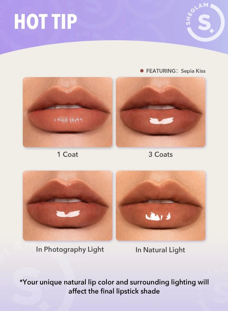 شيجلام - POUT-PERFECT SHINE LIP PLUMPER-IN BLOOM - Image 1