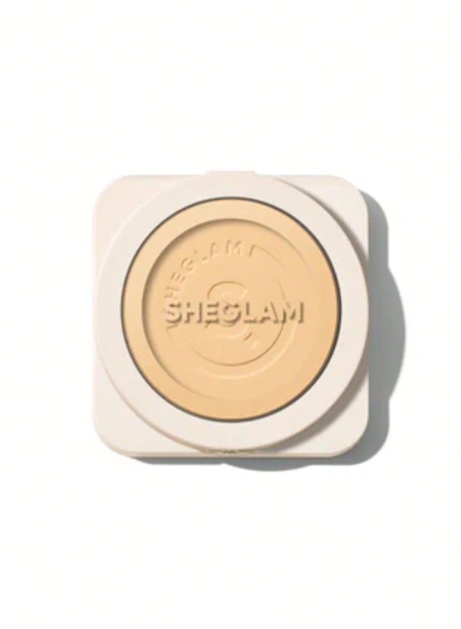 SHEGLAM SKIN-FOCUS HIGH COVERAGE POWDER FOUNDATION-BUTTERCREAM - Image 1