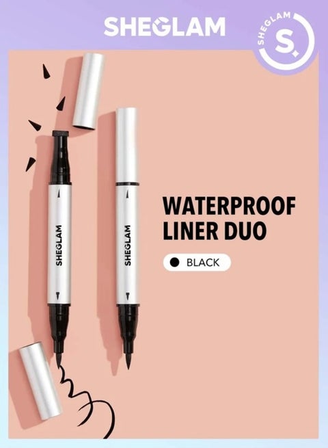 SHEGLAM Dual Waterproof Eyeliner - Black Wing It