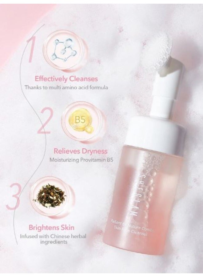 SHEGLAM RADIANT BY NATURE COMBO SKIN FACE CLEANSER Pink - Image 2