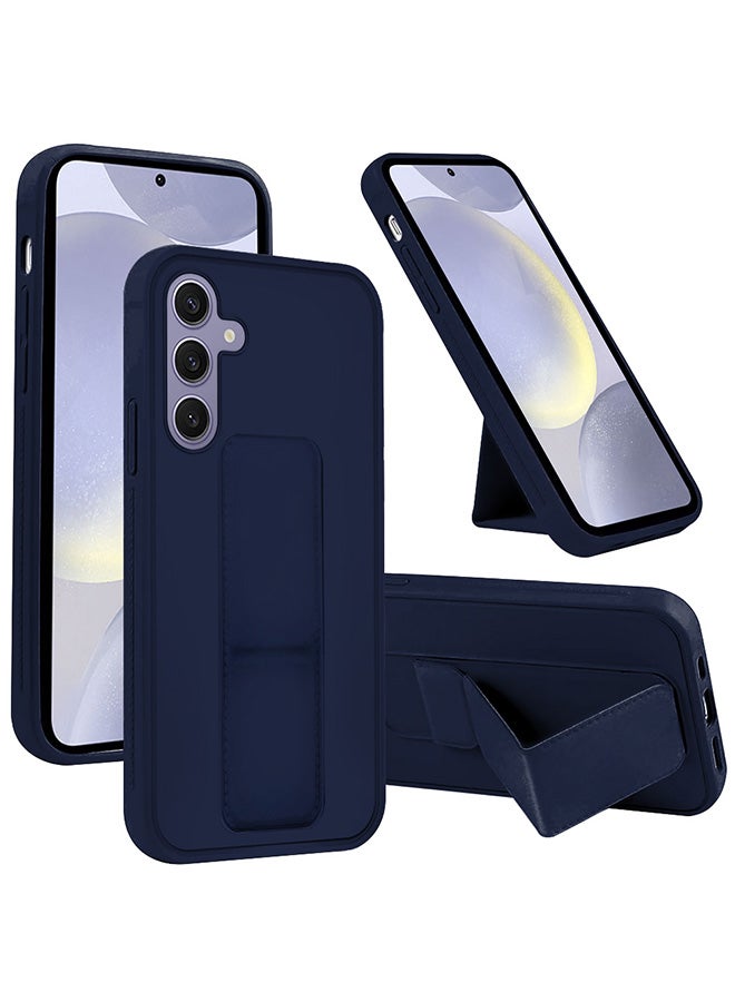 مارجون حافظة سامسونج جالاكسي S24 بلس مع حامل مغناطيسي وحامل سيليكون فاخر بحزام يد عمودي وأفقي، حامل متعدد، حامل سيارة، حافظة مع دعم، غطاء بحزام إصبع - Image 2