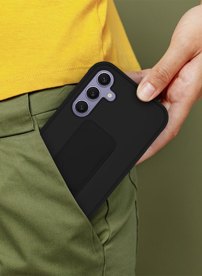 مارجون حافظة سامسونج جالاكسي S24 بلس مع حامل مغناطيسي وحامل سيليكون فاخر بحزام يد عمودي وأفقي، حامل متعدد، حامل سيارة، حافظة مع دعم، غطاء بحزام إصبع - Image 4