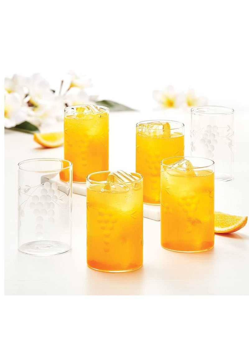 BOROSIL Berry Glass, Set of 6 Large 350 Ml Clear  - Image 2