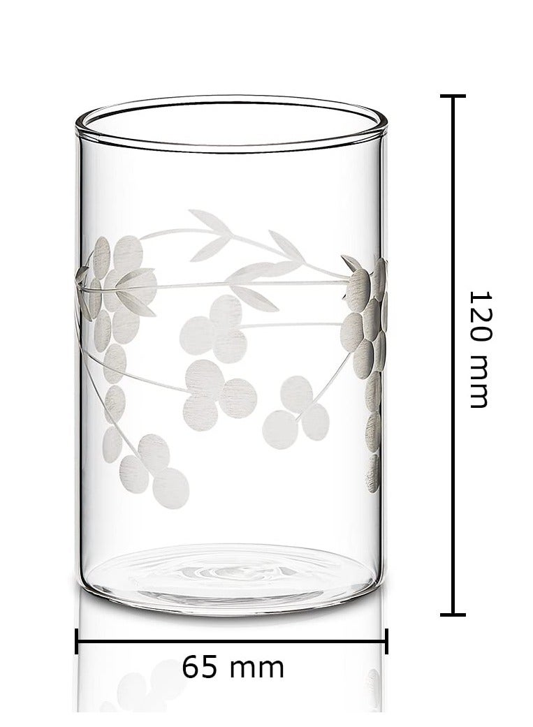 BOROSIL Berry Glass, Set of 6 Large 350 Ml Clear  - Image 5