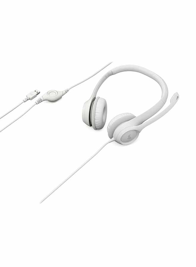 Logitech - H390 Wired Headset OFF White - Image 1